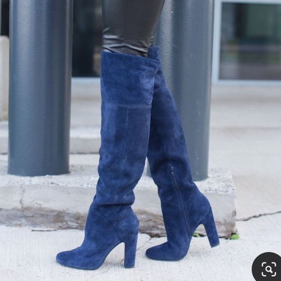 Blue suede otk boots - Picture 2 of 10